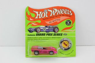 Redline Hotwheels Blister Pack Hot Pink Ferrari P312 Nos Bright