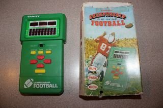 Vintage Tandy Championship Electronic Football Handheld Game