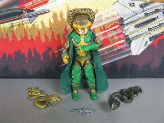 100 Complete Vintage 1986 Gi Joe Cobra Serpentor Emperor Dagger Snake Figure Nr