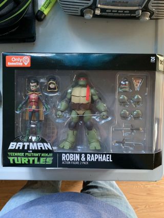 Dc Collectibles Batman Vs Tmnt Robin And Raphael In Package