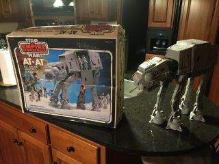 Vintage Kenner Star Wars Esb At - At,  Cannons Work And Move
