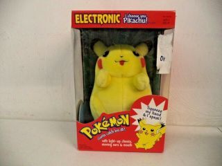 1999 Nintendo Hasbro Pokemon Electronic I Choose You Pikachu Plush