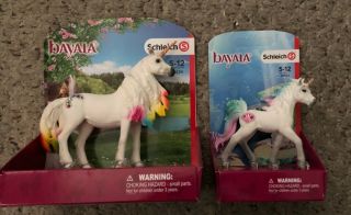 Schleich Bayala Rainbow Unicorn Mare And Unicorn Toy Fantasy Figure 70569 Nib A
