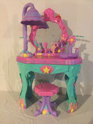 Disney Princess Ariel Ocean Salon Vanity The Little Mermaid Music & Lights Rare