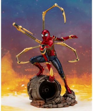 Marvel Comics Avengers Infinity War Iron Spider Man Artfx,  Statue Figure By Koto