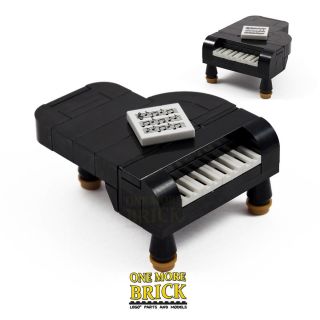 Lego Grand Piano Keyboard With Music Sheet - Lego City Concert Band