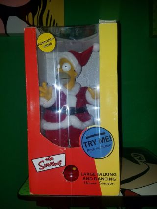 Gemmy The Simpsons Large Talking And Dancing Homer Simpson Santa Christmas