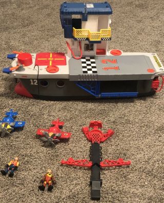Fisher Price Imaginext Sky Racers Aircraft Carrier - W/ Accessories