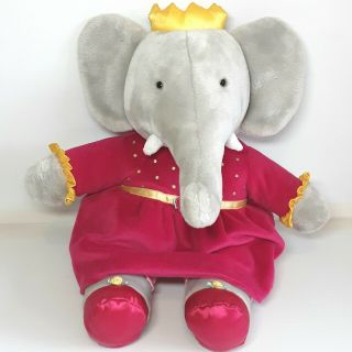 Babar Celeste Elephant Plush Soft Toy Doll Applause Vintage
