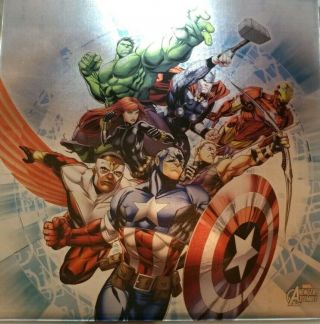 Marvel Avengers Assemble Printed Canvas Hulk Thor Iron Man Black Widow.