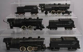 American Flyer S Postwar Steam Locomotives w/ Tenders: 300AC 300 [3] 2