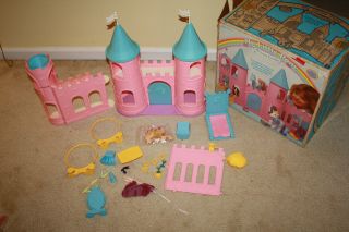 Vintage My Little Pony Dream Castle W/original Box Play Set Almost Complete R820