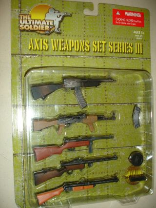 Rare 1:6 Ultimate Soldier Wwii Axis Weapon Set Series Iii For 12 "