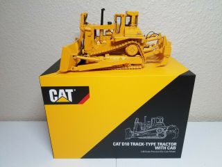 Caterpillar Cat D10 U - Blade Dozer W/ Ripper Cab Ccm 1:48 Scale Diecast Model