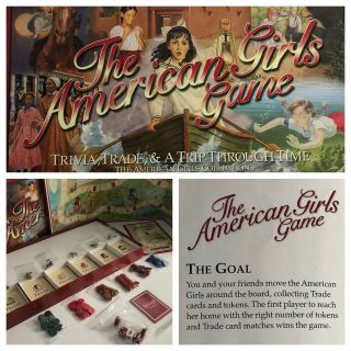 Complete American Girl Board Game Trade Trivia Trip Through Time 1999