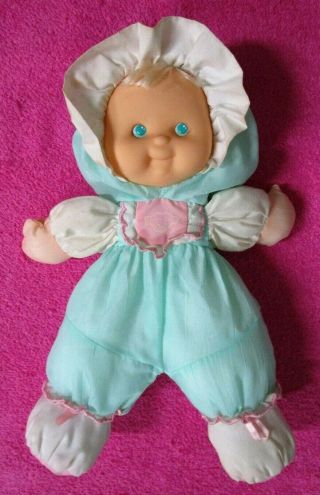 Vintage Fisher Price Puffalump Kids Sherri Green Plush Baby Doll