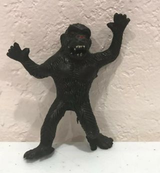 Vintage Rubber King Kong Gorilla Ape Man Jiggler Figure 2.  25” Tall Hong Kong