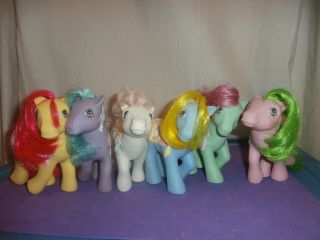 Vintage G1 My Little Pony Merry Go Round Complete Set : -)