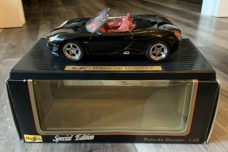 1:18 Maisto Special Edition Porsche Boxster Convertible Die - Cast Car - Black