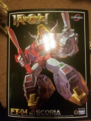 Transformers Fans Toys Iron Dibots Ft - 04 Scoria G1 Masterpiece Slag