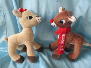 Dan Dee Plush Clarice And Rudolph The Red Nosed Reindeer Stuffed Animal