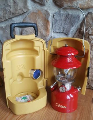 Rare Vintage Coleman 200a Lantern 11 - 62 With Case,  Filter And Sparker