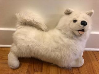 Douglas Cuddle Toys 22” Samoyed Husky Dog White Stuffed Animal Made In Usa