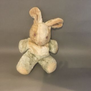 Old Antique Vintage Mohair Stuffed Rabbit Bunny Wearing Jumper