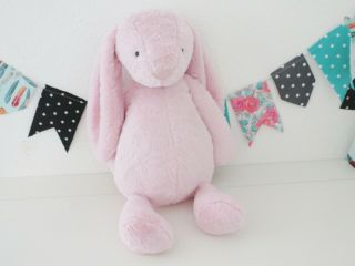 Jellycat Bo Bonnie Pink Bashful Bunny Large Rabbit Plush Big Huge Baby Toy 24 "