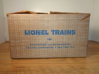 Lionel O Gauge Outfit 1589 Set Box Only