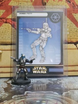 Star Wars Miniatures Clone Strike Jango Fett 45 Bounty Hunter