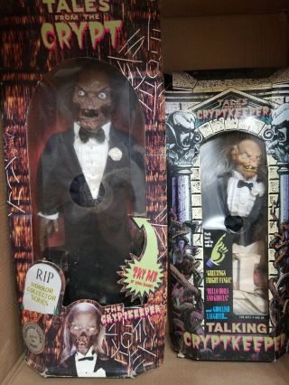 Tales From The Crypt Talking Cryptkeeper Iot Of 2 Tuxedo Rare 90 