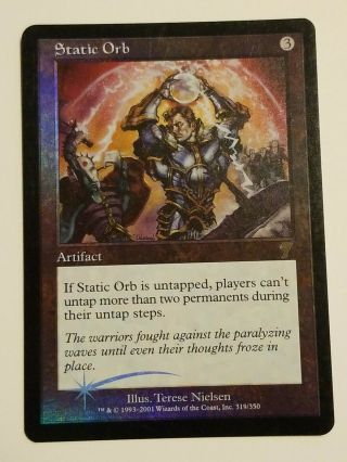 Static Orb 7th Edition Foil,  Magic The Gathering
