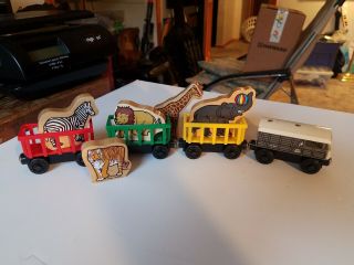 Thomas And Friends Wooden Railway Circus Train Animals Cars