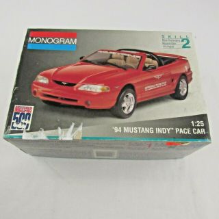 Monogram 1994 Ford Mustang Indy Pace Car 1:25 Skill 2 Started 2975