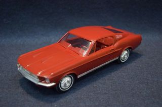 1967 Ford Mustang Fastback Red Dealer Promo Car Amt Friction Car