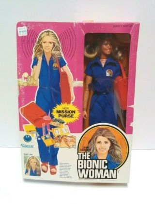Vintage Bionic Woman Action Figure 1970s Kenner Doll Old Stock Hong Kong