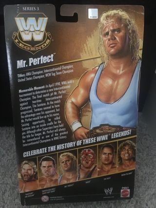 WWE ELITE LEGENDS SERIES 3 MR.  PERFECT MATTEL WRESTLING FIGURE WWF NIB 2