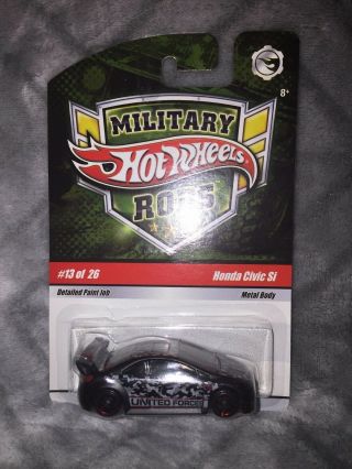Hot Wheels 2009 Military Rods Honda Civic Si 13 Of 26 Extremely Rare