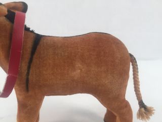 Vintage 1959 - 1967 Steiff Esel Donkey 1412,  00 Made In Germany RARE HTF With Tag 3