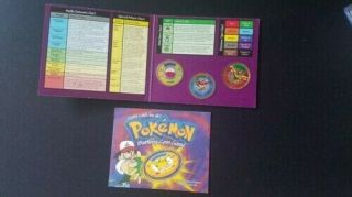 Pokemon Battling Coin Game With 3 Coins Moltres Spearow Electrode Hasbro 1999 2