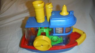 Ideal Toys 1974 ✔think & Learn✔ " Steam Ship " ✔ Fully Functional Ship
