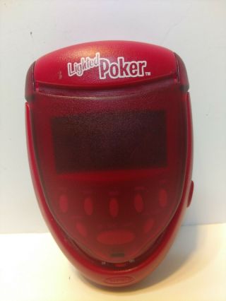2003 Radica Poker Flip Top Lighted Electronic Handheld Game &