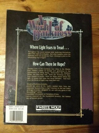 A World Of Darkness,  1992 Edition 2