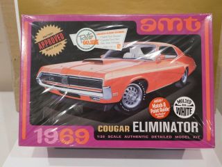 1969 Cougar Eliminator Retro Deluxe Model Kit,  Unmade,  1/25 Scale,  Amt
