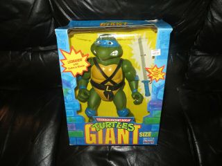 Vtg 1989 Tmnt Teenage Mutant Ninja Turtles Giant Size 13 " Leonardo