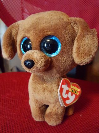Ty Beanie Boos Dougie Dachshund Dog 6 " Plush Stuffed Animal Nwmt