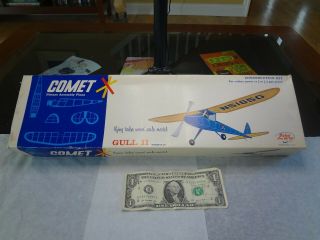 Vintage Comet Gull Ii Balsa Model Airplane Kit 3903 / 30 " / Nib / Rc Cox