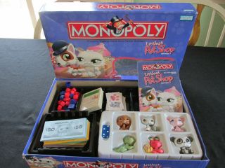 Monopoly Littlest Pet Shop Edition,  Complete,  Parker Brothers,  Board Game Lps