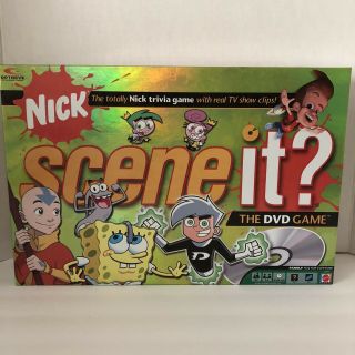 Scene It Nick Dvd Trivia Board Game Nickelodeon J3859 Mattel 2006